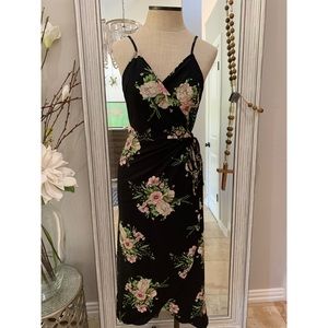 Floral wrap dress